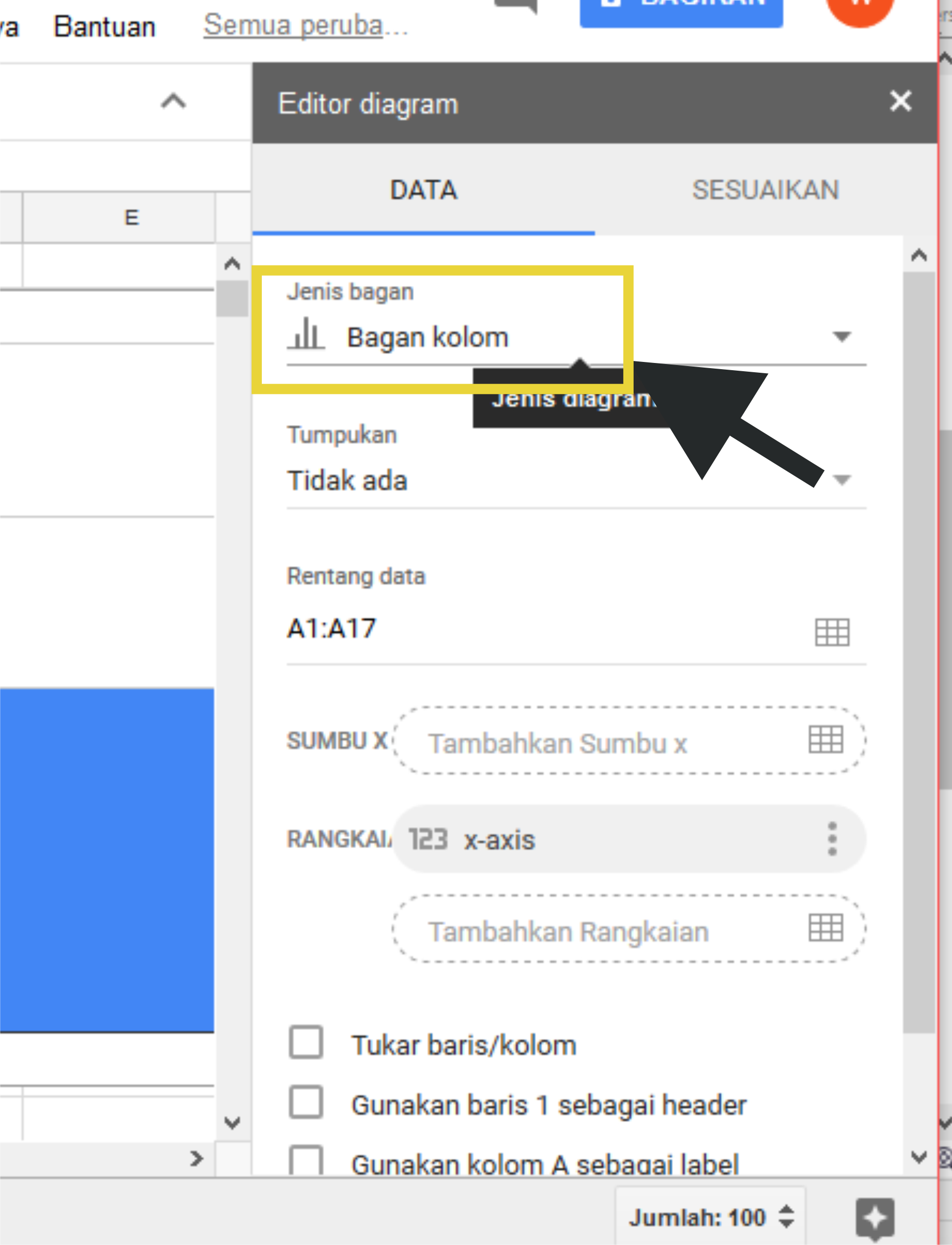 Panduan Layanan Google (Google SHEETS) – Biro Teknologi Informasi